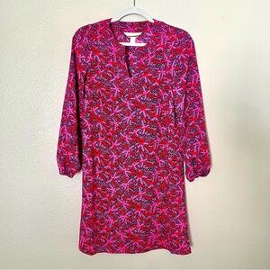 Lilly Pulitzer NWOT 00 Olivine A-Line Dress In Passion Fruit Pink Star Searching